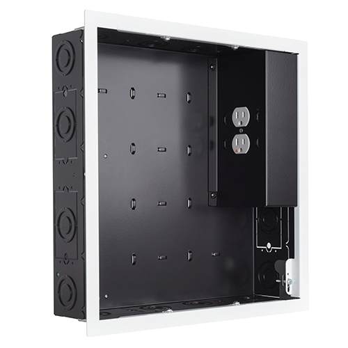 Chief PAC526FWP2 IN-WALL LARGE WHT - W/ SURGEX 1 OUTLET