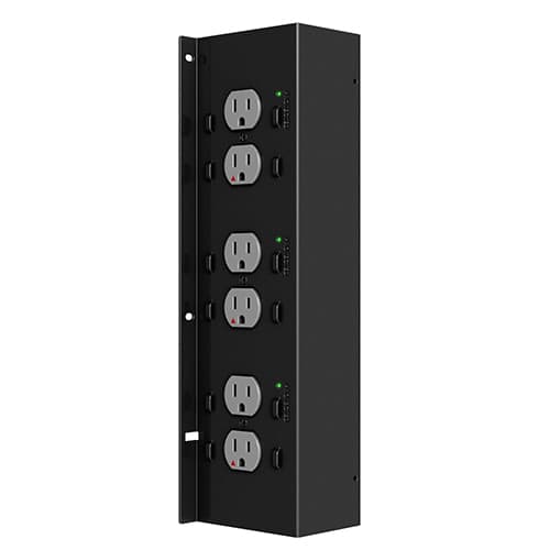Chief PAC526P6-KIT PAC526 - 6 PLUG IN-WALL RETRO POWER KIT