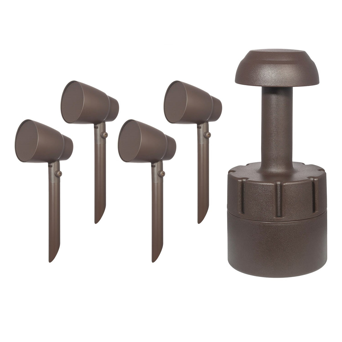 Proficient PAS-4.1-BU Protege 4” (100mm) All-Weather Outdoor Landscape Speaker Kit with 8” (200mm) Burial Subwoofer