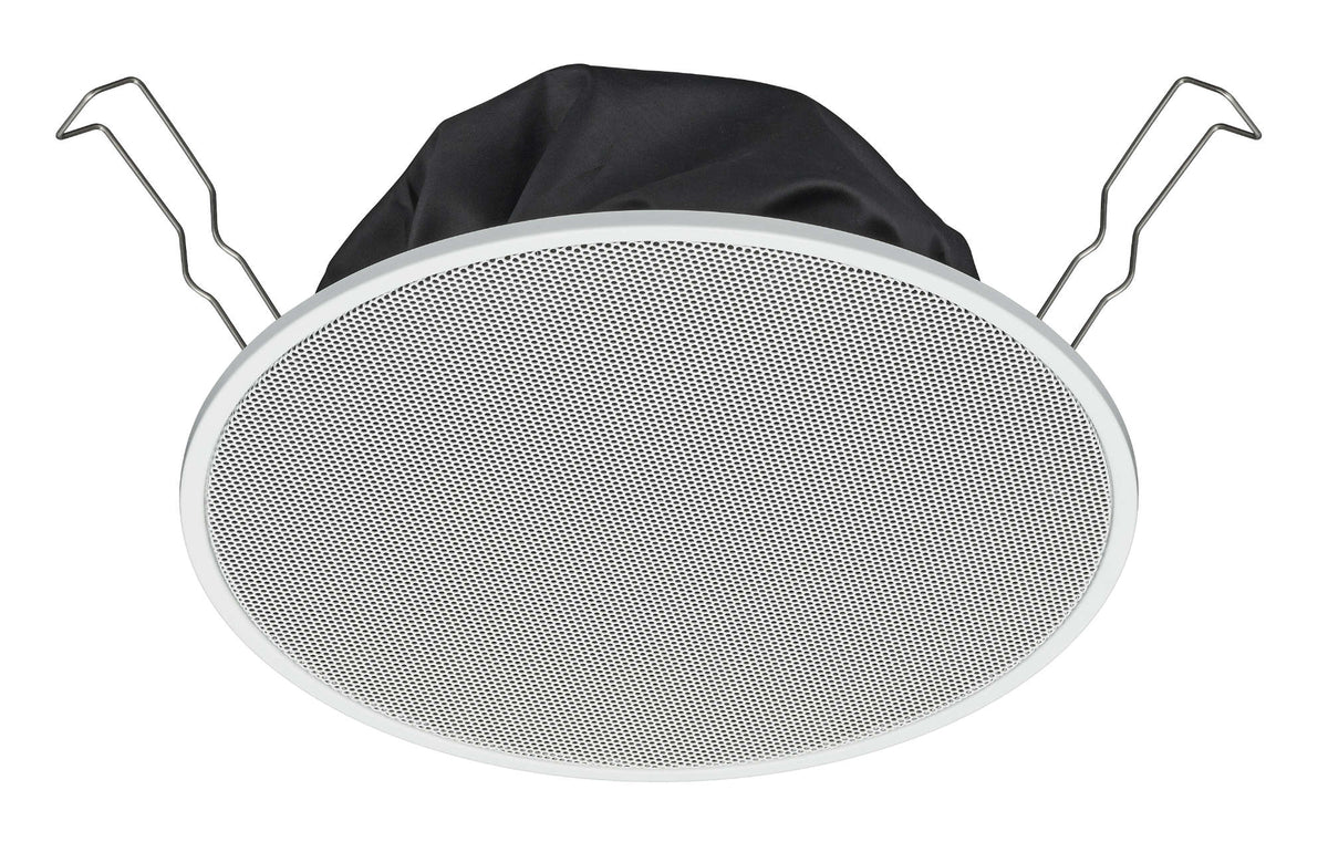 TOA PC-2360 6" Spring-Clamp Ceiling Speaker 3W, 70V With Dust Cover Push Wire Connection, Priced Per Unit