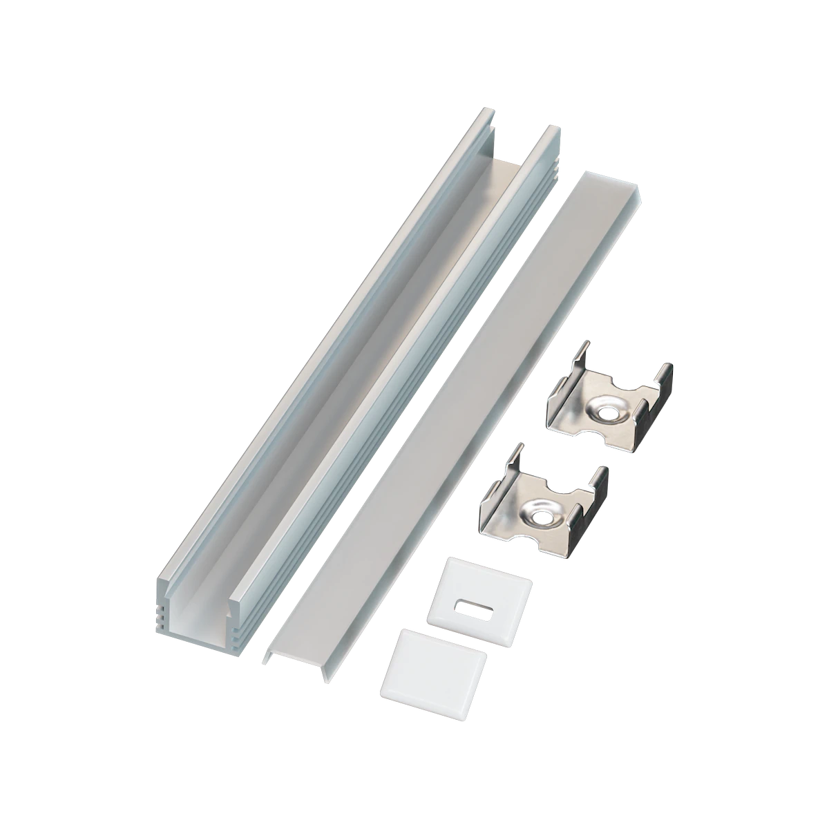 Proluxe PLX-EXTUNV-2M-BNDL5 UNIVERSAL BUNDLE OF (5) WILL INCLUDE:78.74" (2M) ALUM,.COVER,.FEED, END, CLIP, PRE-DRILLED WITH COUNTERSUNK HOLES,HIGHER GRADE LENS WITH UV INHIBITOR