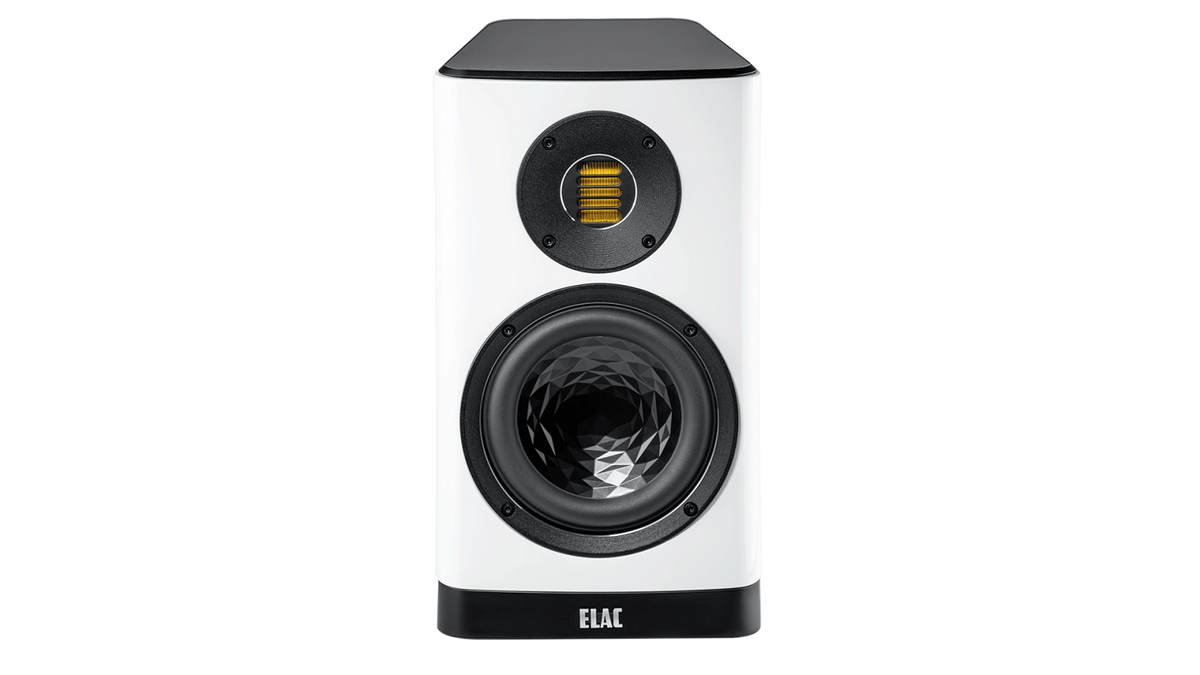 Elac Vela 6" 2-Way Bookshelf Speakers with JET 6 Tweeter - Gloss White, Pair