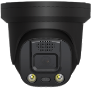 ProView AI 8mp Active Deterrent Two-Way Audio Turret Camera Sony Sensor Black HI-D8LCKL28AD-SB