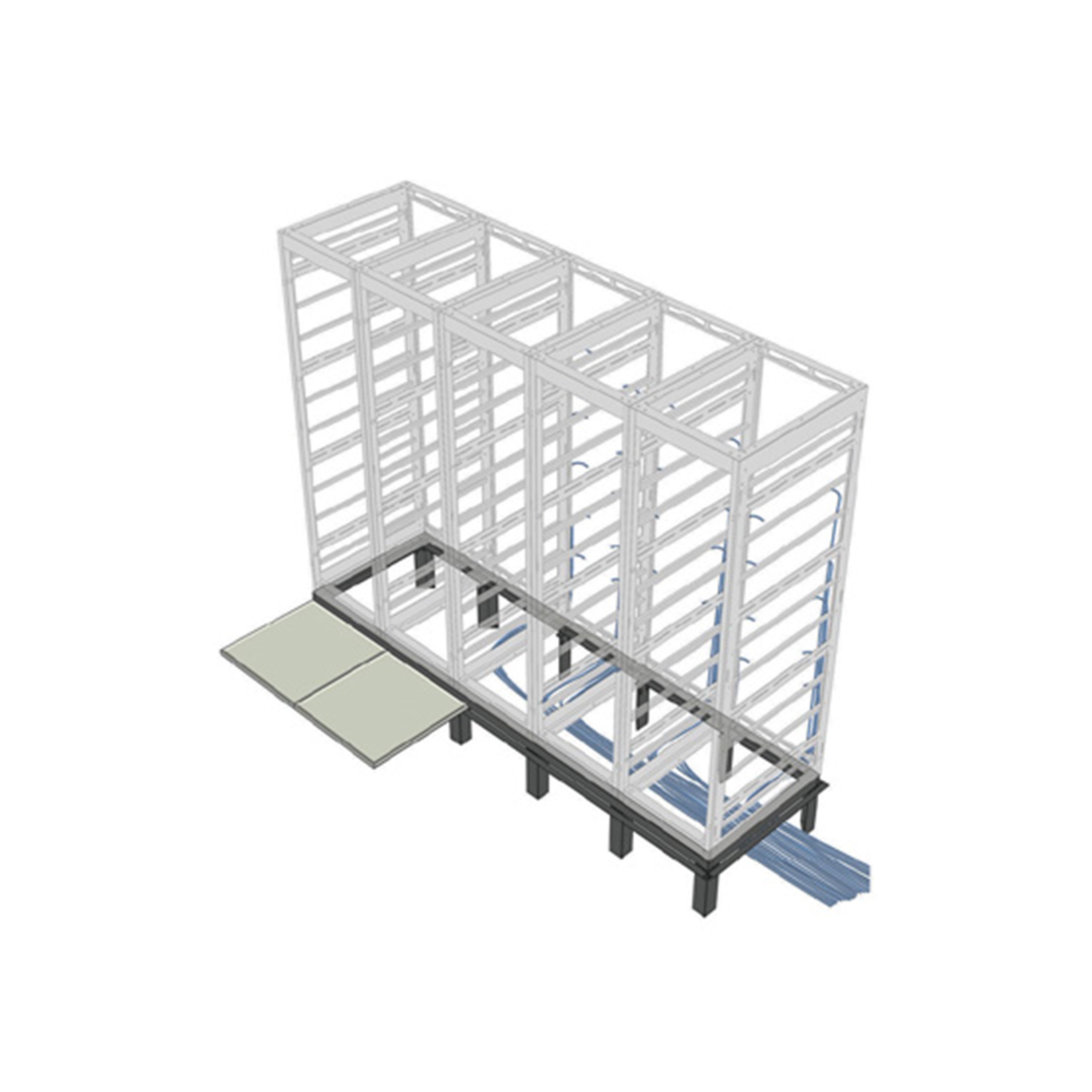 Middle Atlantic RIB-4-MRK-26 4 BAY RISER BASE FOR 26DP