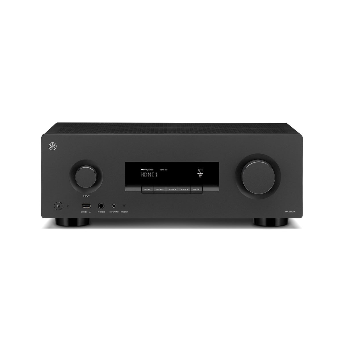 Yamaha RX300ABL 5.2-Channel 8K Home Theater AV Receiver, Black