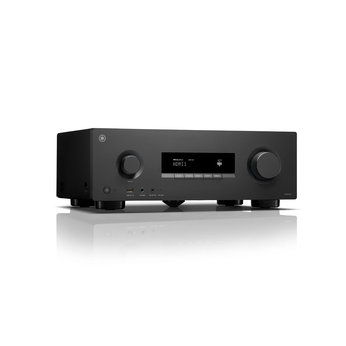 Yamaha RX500ABL 7.2-Channel 8K Home Theater AV Receiver, Black