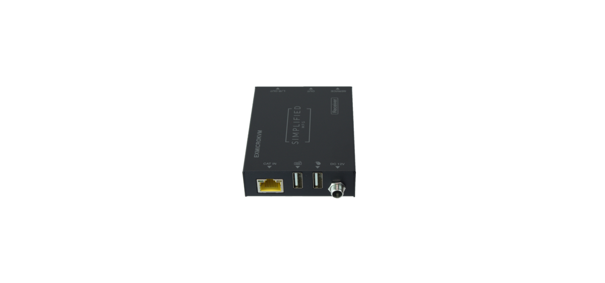 Simplified EXMICROKVM HDMI 2.0b (18Gbps) Category Cable Extender Kit With USB (KVM)