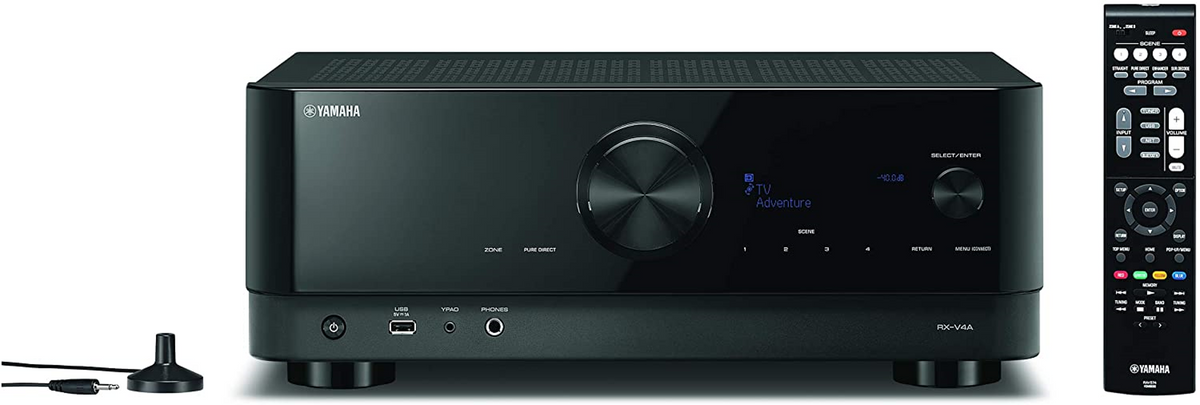 Yamaha RX-V4A 5.2-Channel AV Receiver with 8K HDMI and MusicCast