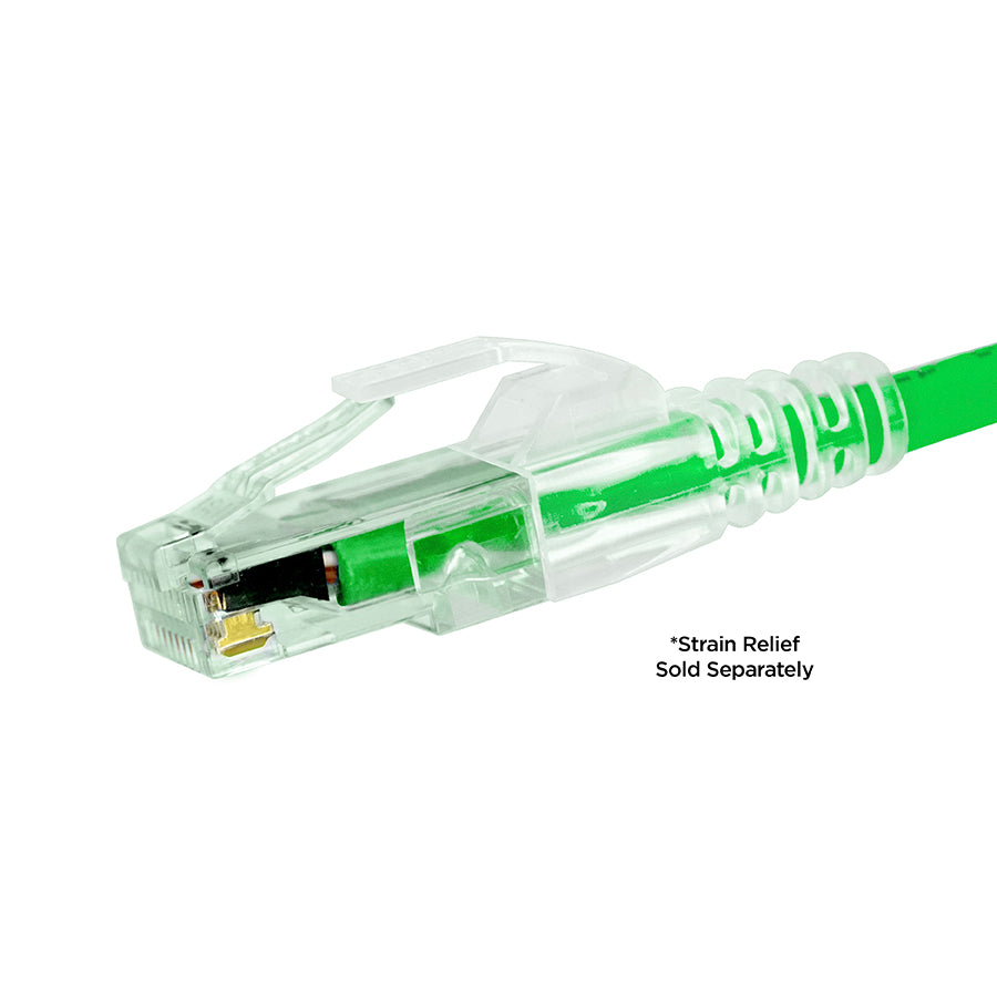 Simply45 S45-1100 Standard Cat6/6a UTP RJ45 Modular Plugs with Bar45™ Hi/Lo Stagger, Green Tint - 100pcs/Jar