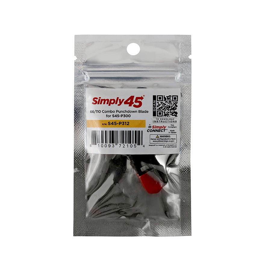 Simply45 S45-P312 Punchdown Blade, 66/110 Combo Style