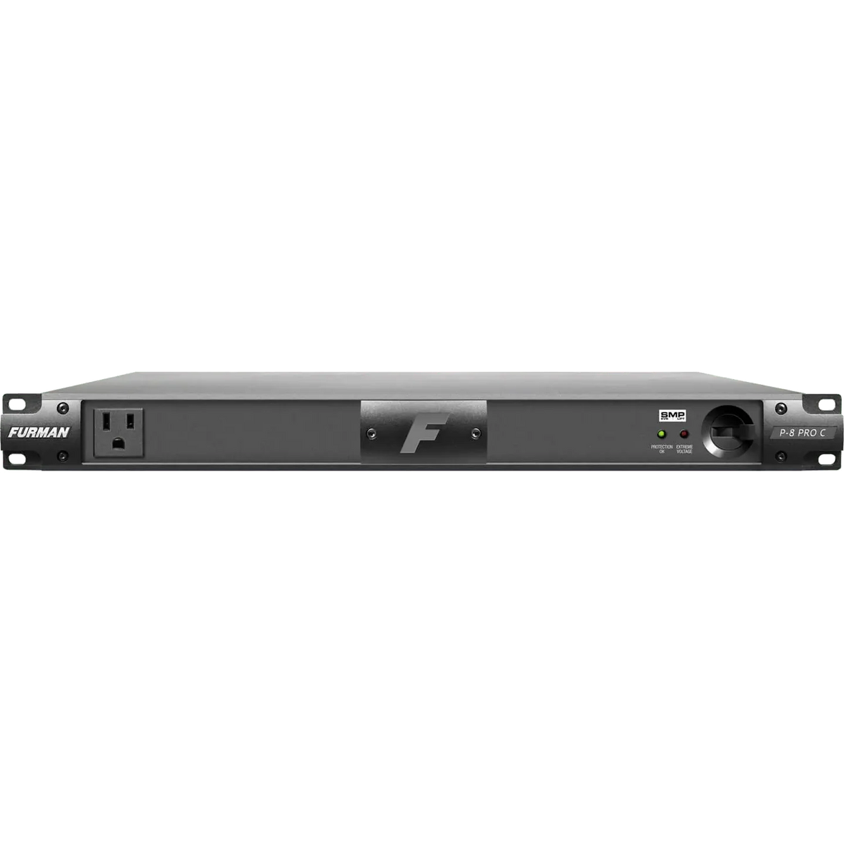 Furman Pro P-8 PRO C 20A Advanced Power Conditioner W/SMP, No Lights, 9 Outlets, 1RU, 10Ft Cord
