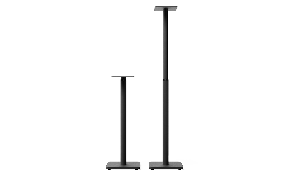 Kanto SPH Universal Height Adjustable Bookshelf Speaker Stands Black, Pair