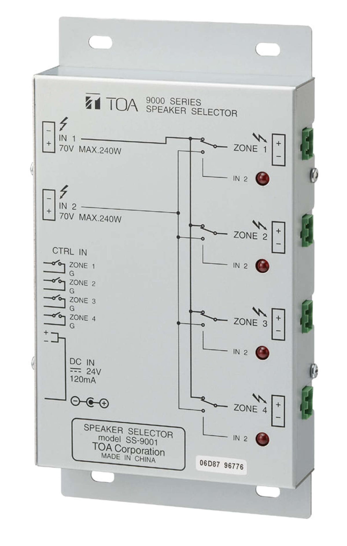 TOA SS-9001PS Kit model 1pcs SS-9001 B00 & 1pcs AD-246 US