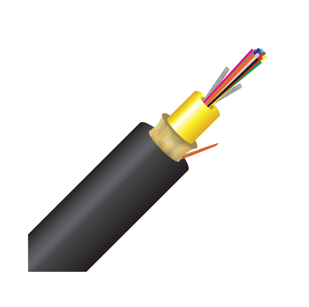 Cleerline 12DJMD9125OS2R 12 Strand SSF™ Double Jacket Micro-Distribution LT, Riser I/O, 9/125, G657 A2/B2 OS2 Per 1000ft Spool