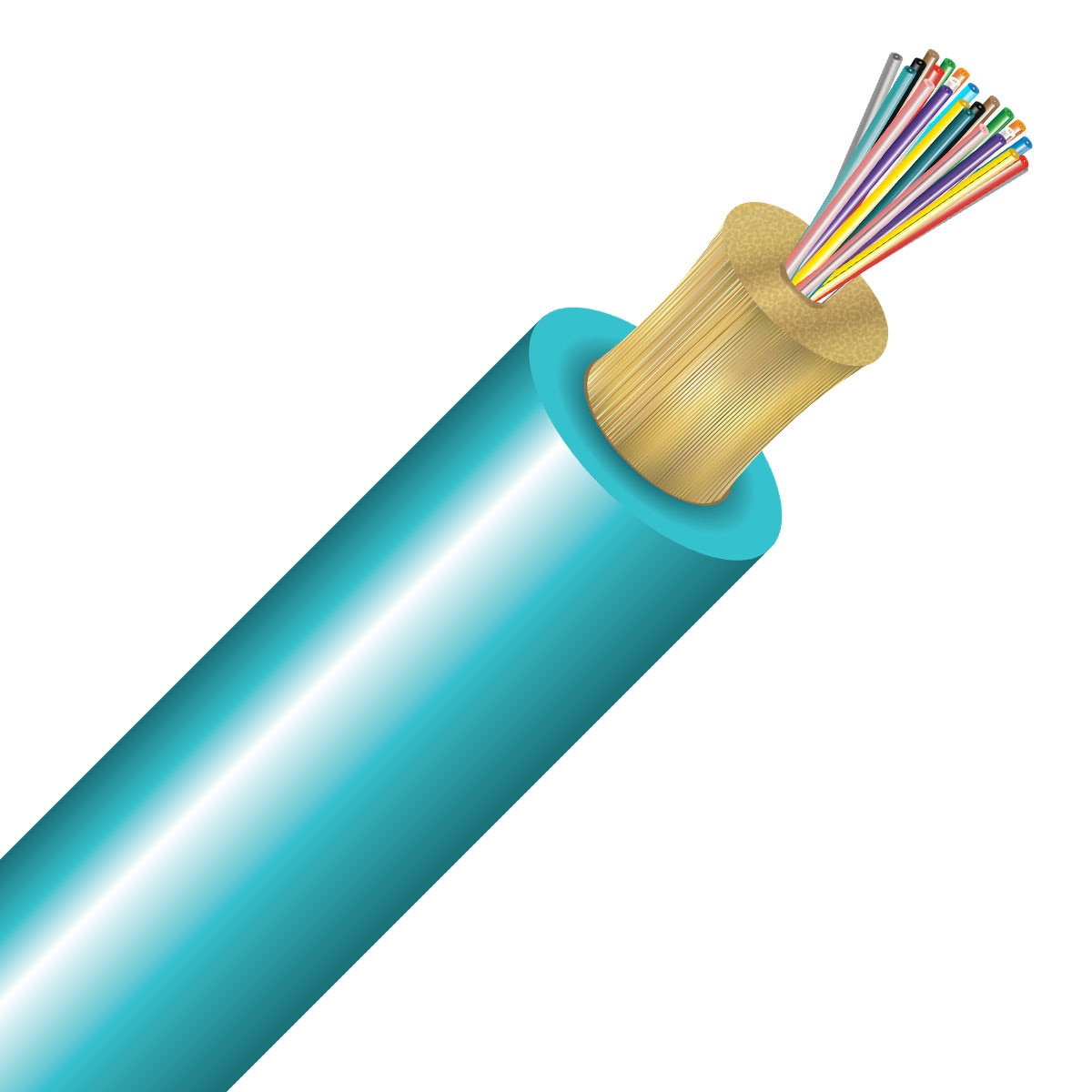 Cleerline 24STD50125MOM3P 24 Strand SSF™ Single Tube Micro-Distribution LT, Plenum I/O, 50/125, OM3 Per 1000ft Spool