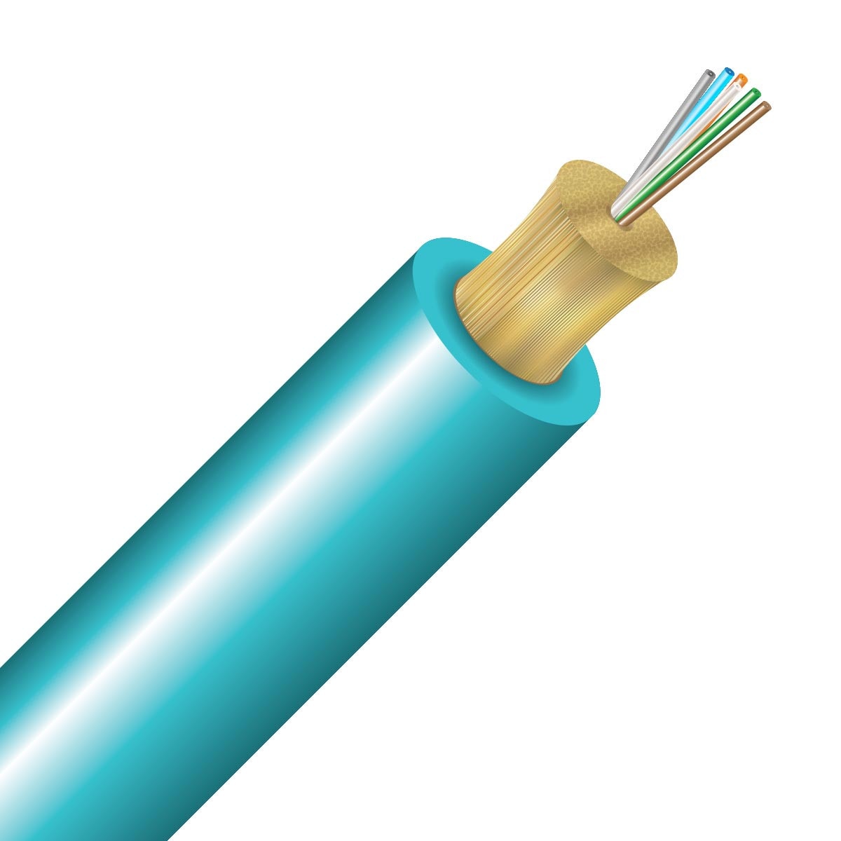 Cleerline 6D50125MOM3R 6 Strand SSF™ Micro-Distribution LT, Riser, 50/125, OM3 Per 1000ft Spool