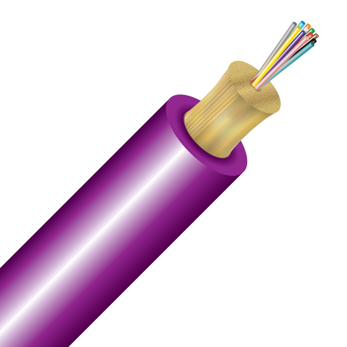 Cleerline 12D50125MOM4P-B 12 Strand SSF™ Micro-Distribution LT, Plenum I/O, 50/125, OM4 Per FT