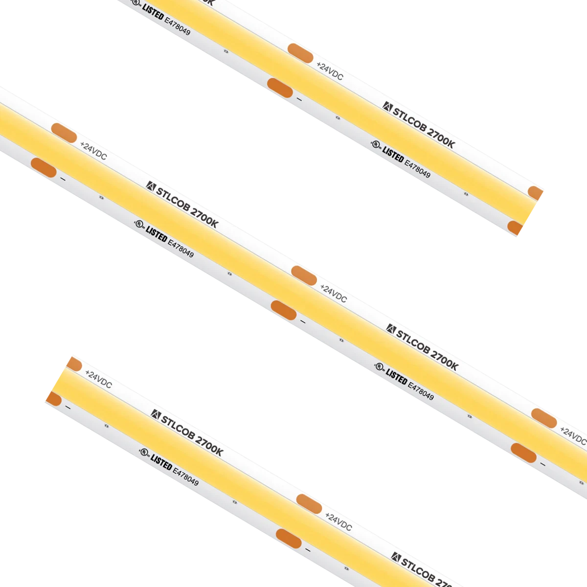 Proluxe PLX-STL54-COB-27K-24V-16 16.4FT REEL STL COB TAPE LIGHT, IP54, 1.96" CUT INCREMENT, 2700K, 2.19W/FT, W/3 TL-CONKITS, W/3 TL-2PWR-HD
