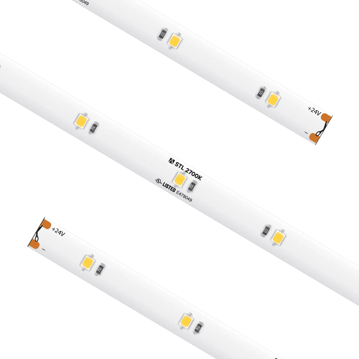 Proluxe PLX-STL54-27K-24V-16 STD GRADE TRULUX,24V,2700K, 16.4FT RL W/3 TL-CONKITS: Y0409676/TL-2PWR-HD 10MM 2PIN CONNECTOR W/ 6' CABLE, 2.19W/FT, 94+CRI, IP54, 6.56"CUT