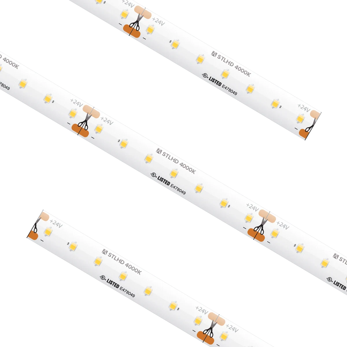 Proluxe PLX-STLHD54-40K-24V-CC STL HD GRD TRULUX,24V,4000K, CUSTOM CUT, 2.19W/FT.IP54, 94+CRI, 2.46"CUT, 16.4' MAX
