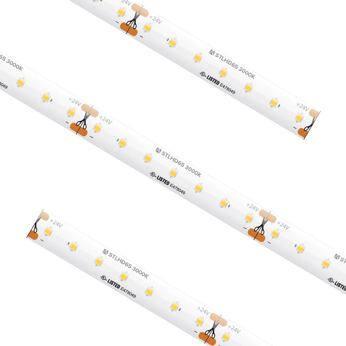 Proluxe PLX-STLHD65-30K-24V-16 16.4FT REEL STLHD TAPE LIGHT, IP65, 1.46" CUT INCREMENT, 3000K, 2.19W/FT