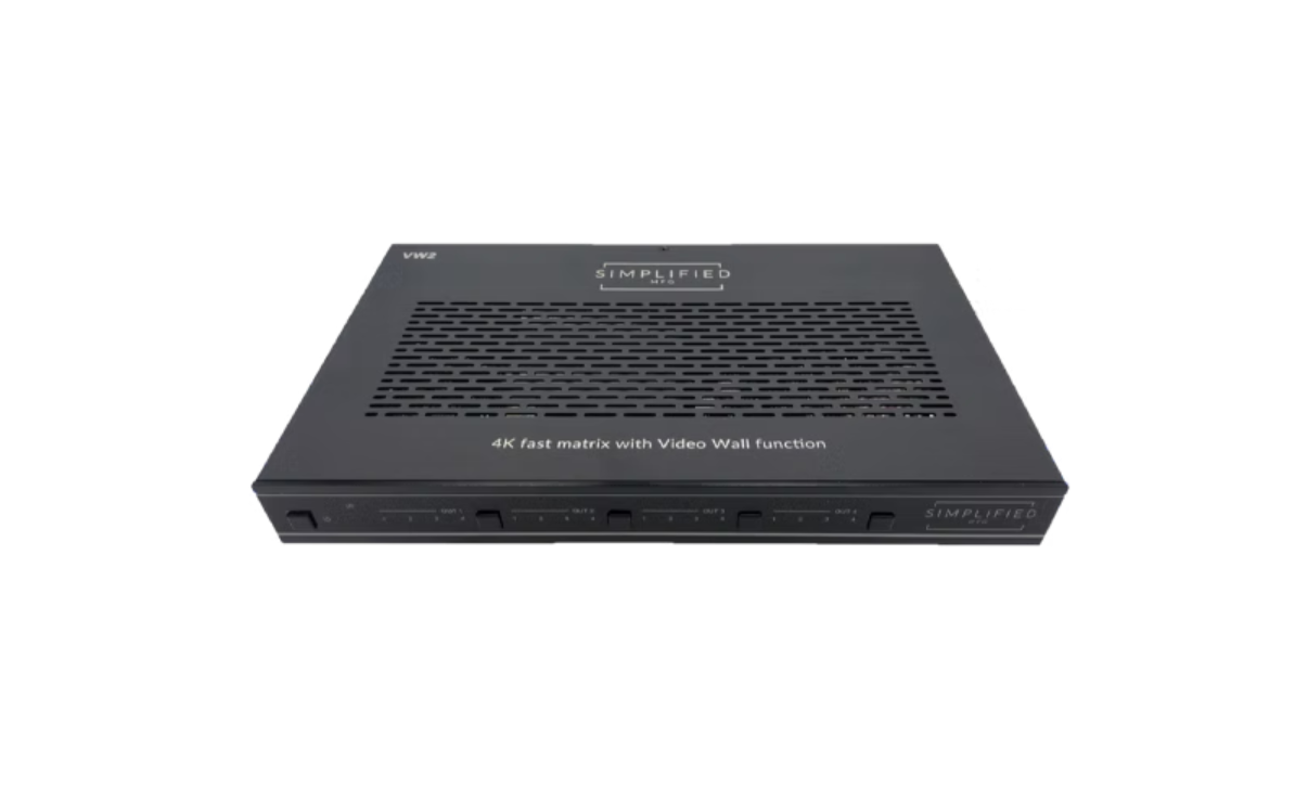 Simplified VW2 4K/UHD Fast Switch Thin Mount Matrix with Video Wall Function
