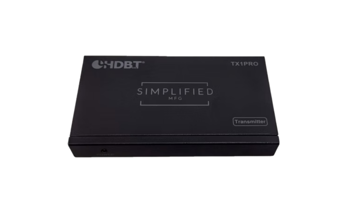 Simplified TX1PRO HDBaseT Certified Transmitter for HDBaseT Enabled Displays