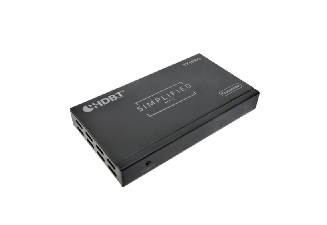 Simplified TX1PRO HDBaseT Certified Transmitter for HDBaseT Enabled Displays