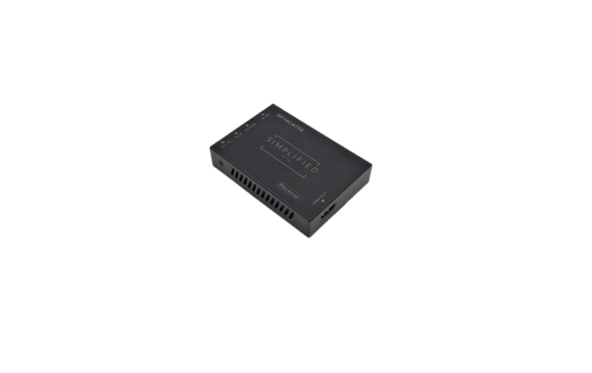 Simplified SP14CAT50 50m HDMI 2.0b (18gbps) 1x4 HDMI Splitter over Cat6A/6* Cable Kit