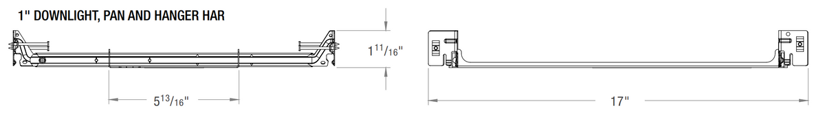 CSL GSD-1-PAN Pan and Hanger Bar For 1" Remodeler