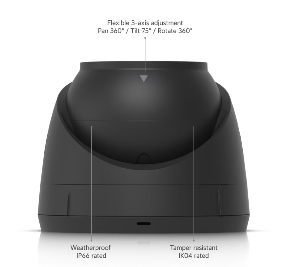 Ubiquiti UVC-G5-Turret-Ultra UniFi Video Camera G5 Turret Ultra Black