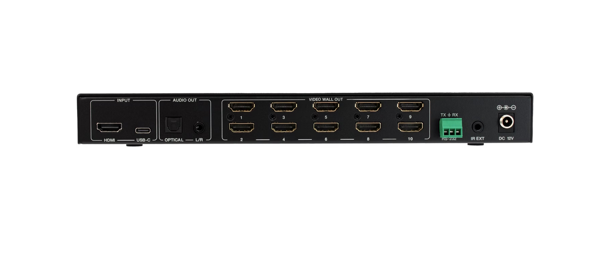 Simplified VW1-10 10 Output 4K Multi-Format Video Wall Processor