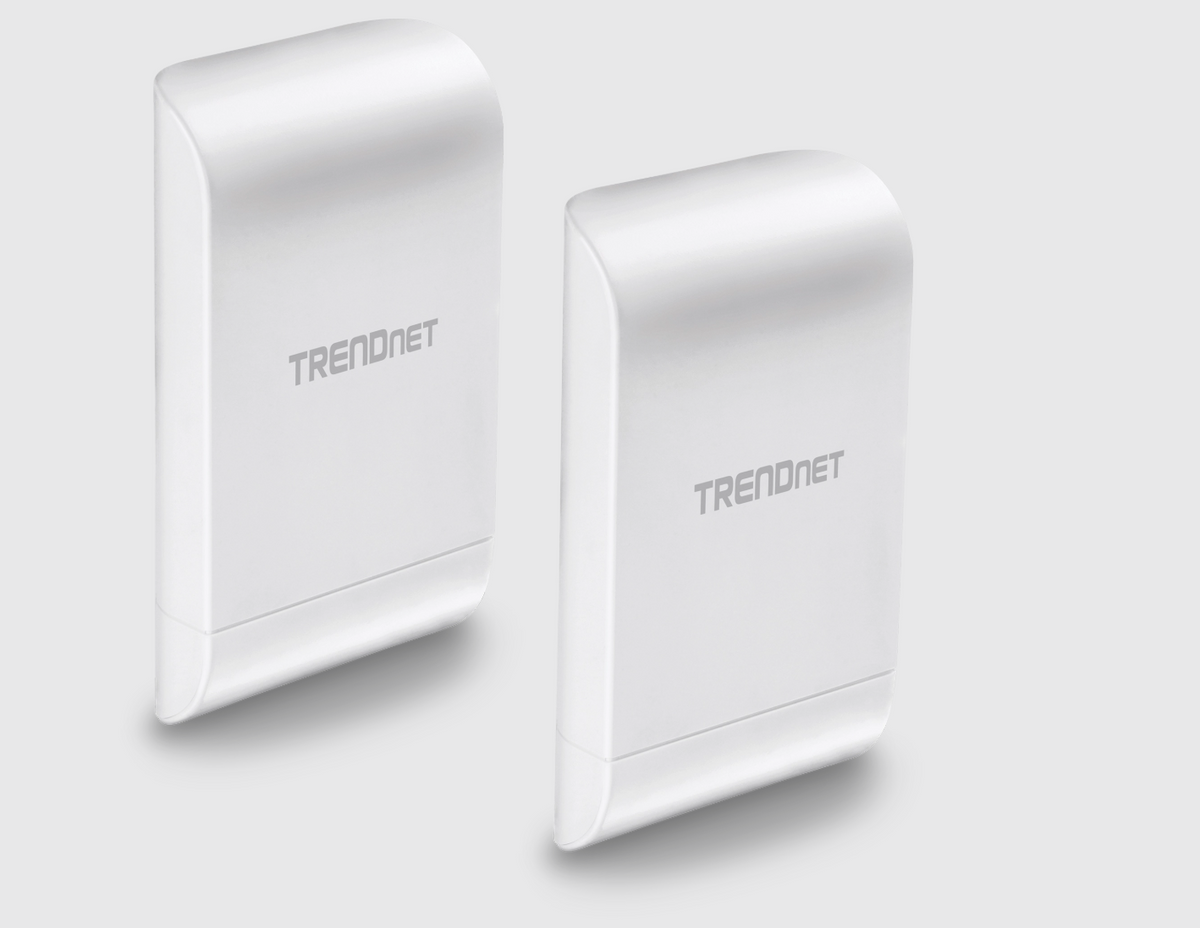 TRENDnet TEW-740APBO2K 10 dBi Wireless N300 Outdoor PoE Preconfigured Point-to-Point Bridge Kit