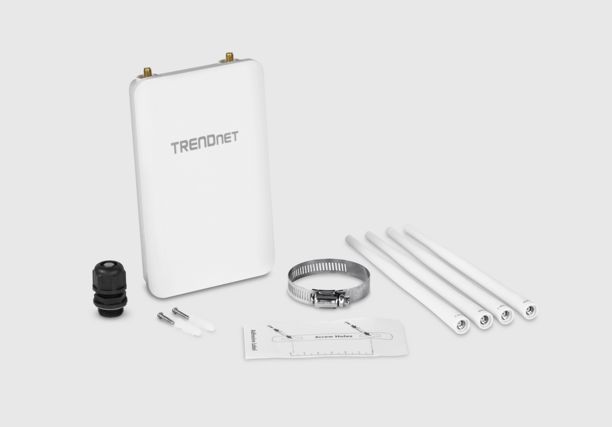 TRENDnet TEW-841APBO 5 dBi Wireless AC1300 Outdoor PoE+ Omni-Directional Access Point