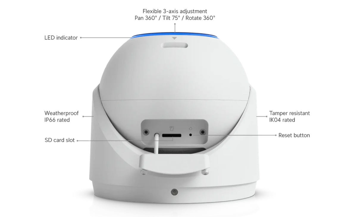 Ubiquiti Camera G6 Edge Turret White