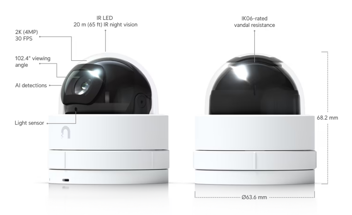 Ubiquiti UVC-G5-Dome-Ultra Camera G5 Dome Ultra