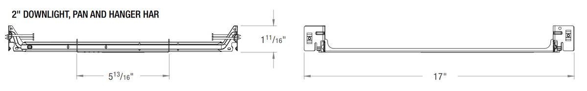 CSL GSD-3-PAN Pan and Hanger Bar for 3" Remodeler