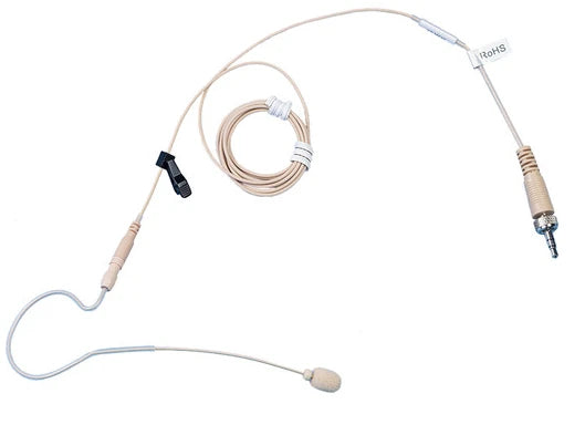 TOA YP-MS4E Q beige color ear-hook microphone with an omnidirectional pick-up pattern