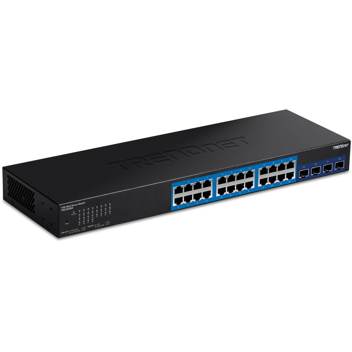 TRENDnet TEG-30284 28-Port Gigabit Web Smart Switch with 10G SFP+ slots