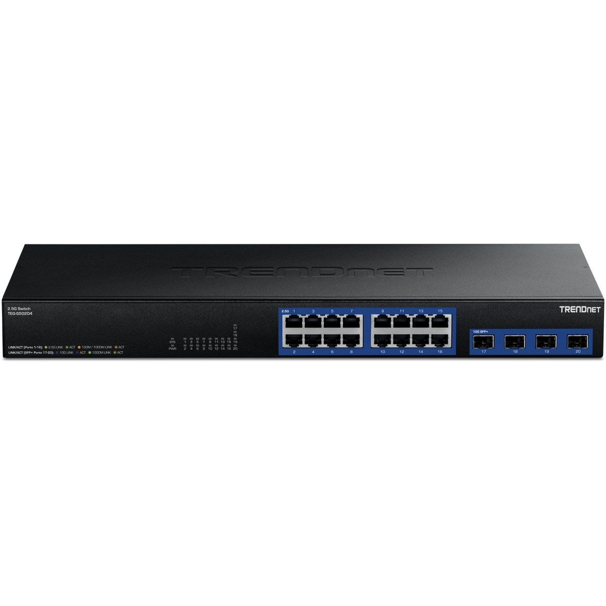 TRENDnet TEG-S50204 20-Port 2.5G Switch with 10G SFP+ Ports