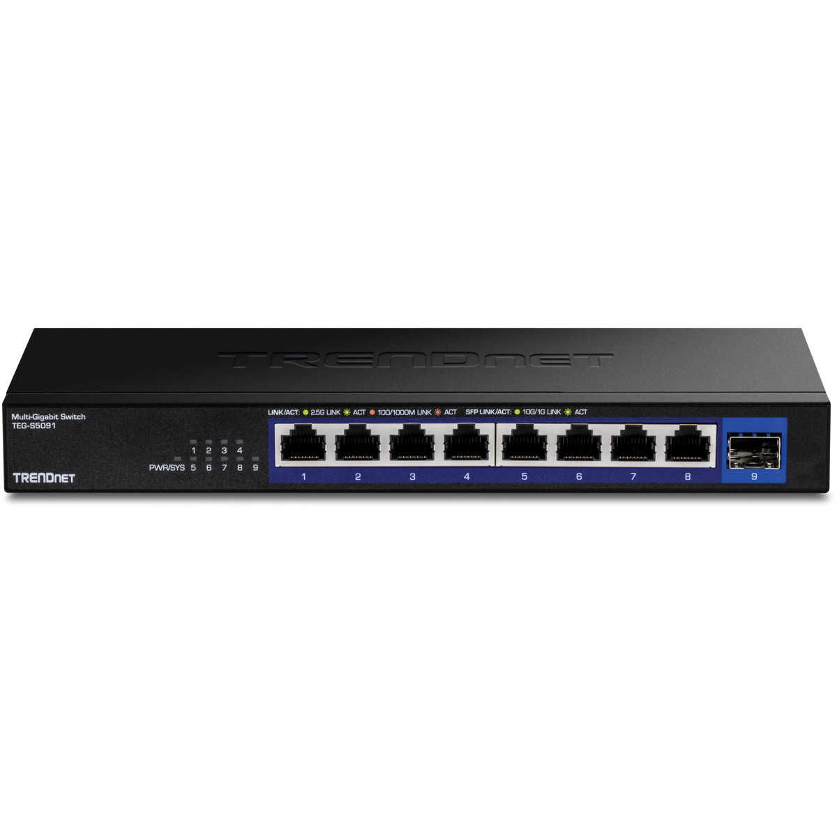 TRENDnet TEG-S5091 9-Port 2.5G Unmanaged Switch with 10G SFP+ Port