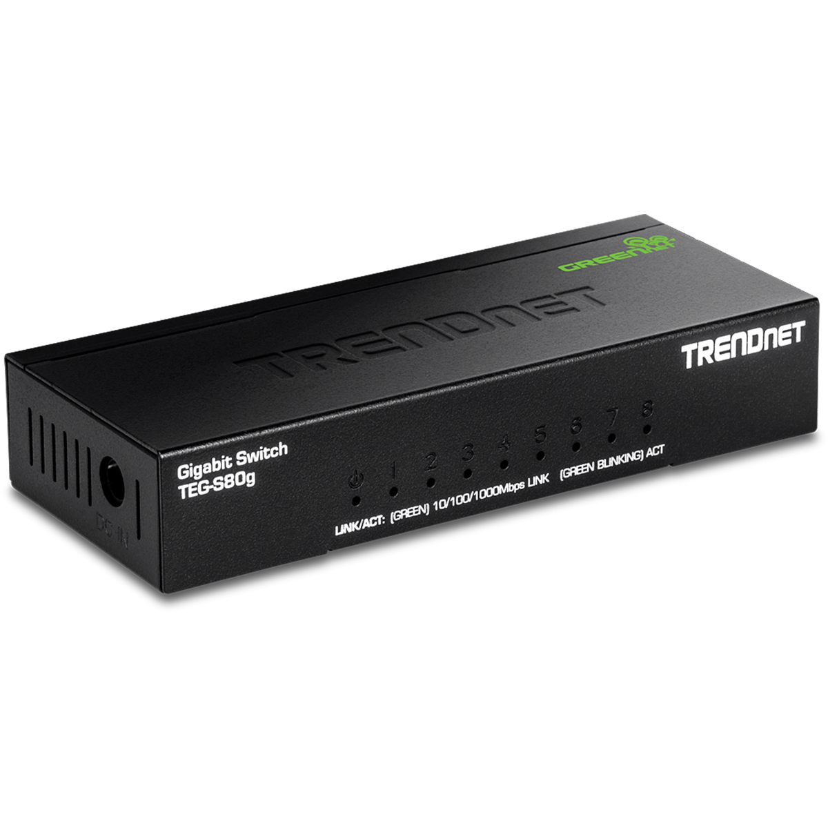 TRENDnet TEG-S80g 8-Port Gigabit GREENnet Mini Switch