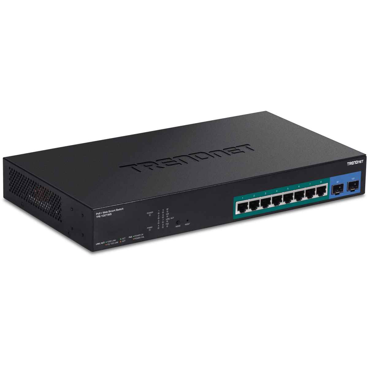 TrendNet TPE-1021WS 10-Port Gigabit Web Smart PoE+ Switch