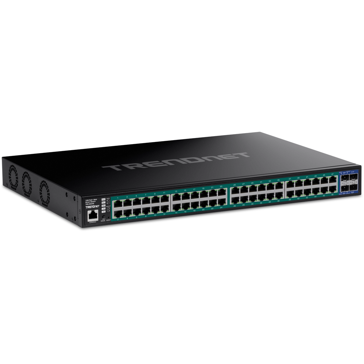 TRENDnet TPE-3524S 52-Port Gigabit Web Smart PoE+ Switch with 10G SFP+ Slots