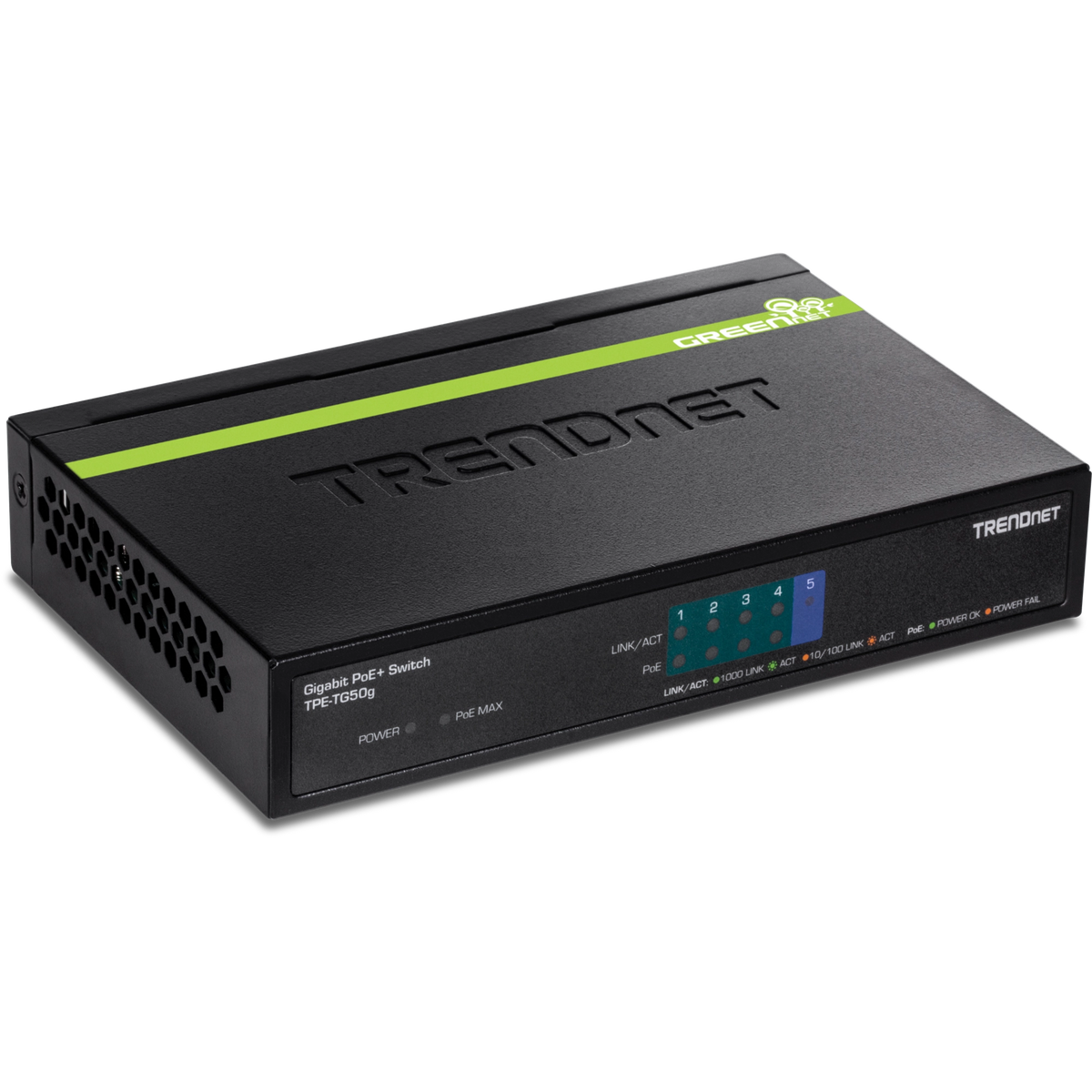 TRENDnet TPE-TG50g 5-Port Gigabit PoE+ Switch