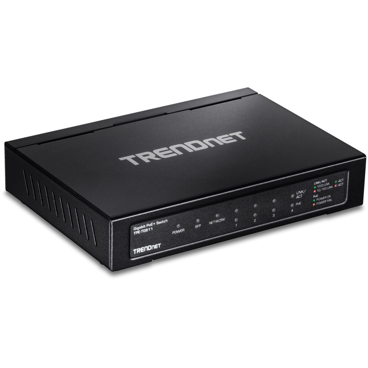 TRENDnet TPE-TG611 6-Port Gigabit PoE+ Switch