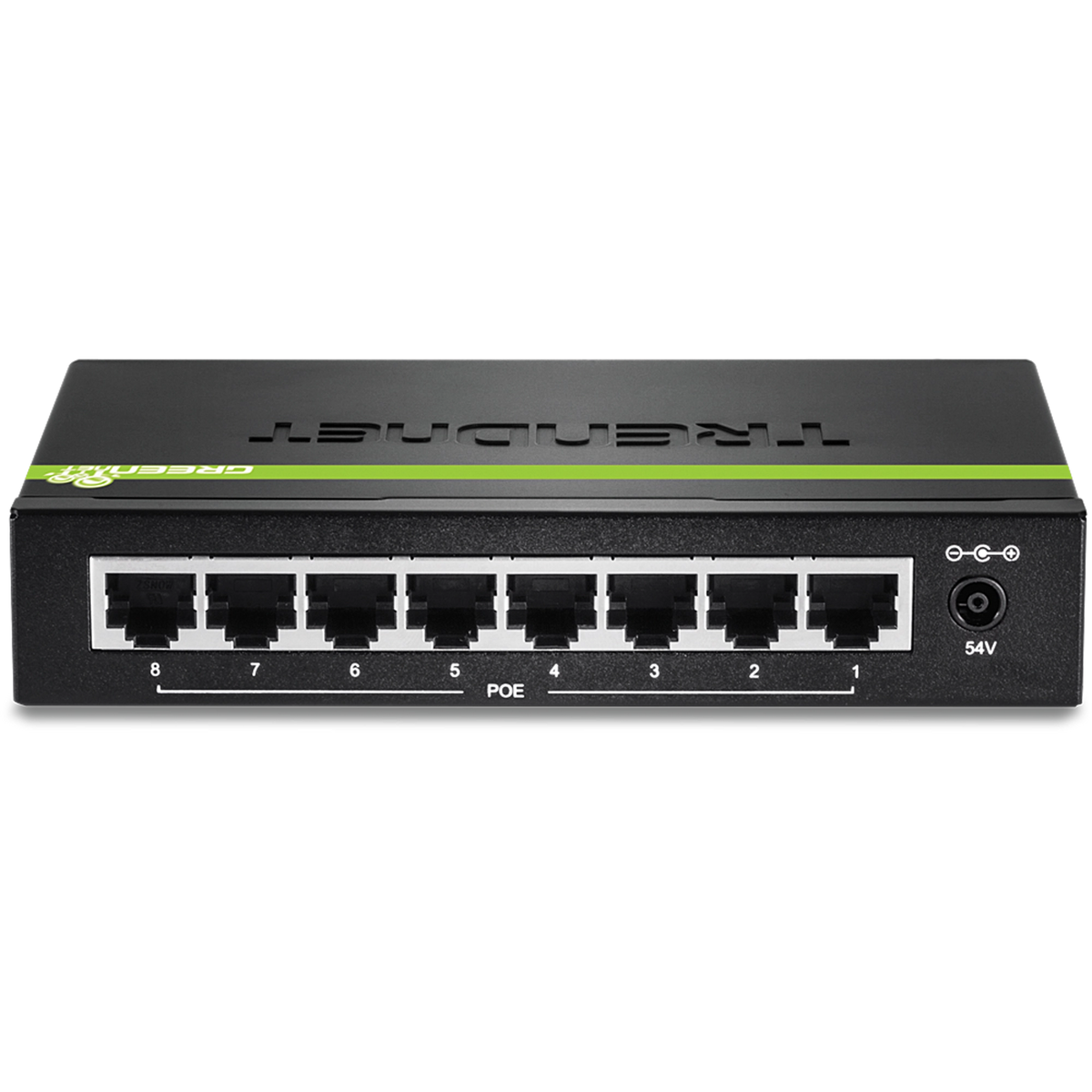 TRENDnet TPE-TG80g 8-port Gigabit GREENnet PoE+ Switch, 123W PoE Budget