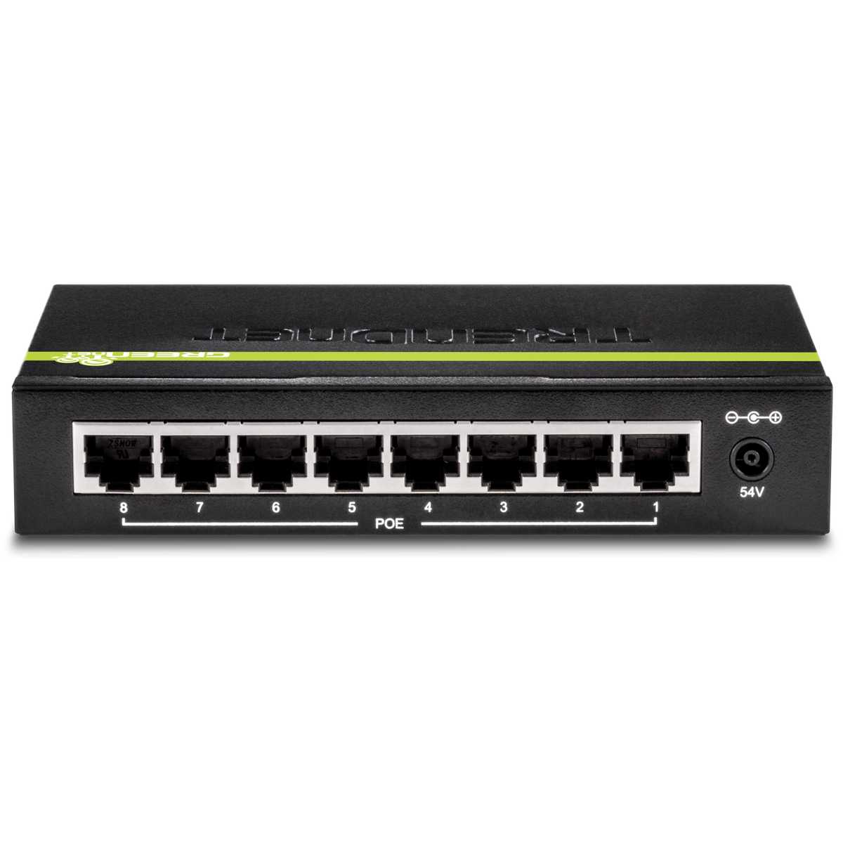 TRENDnet TPE-TG82G 8-Port Gigabit PoE+ Switch, 61W PoE Budget