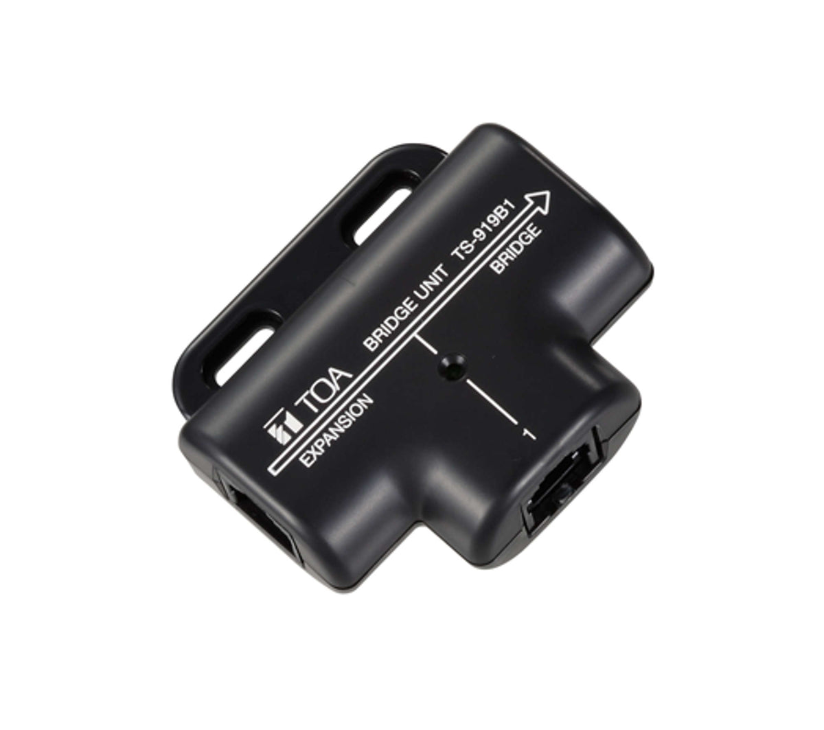 TOA TS-919B1 single bridge unit for wired TS-910 conference units, small black ABS box