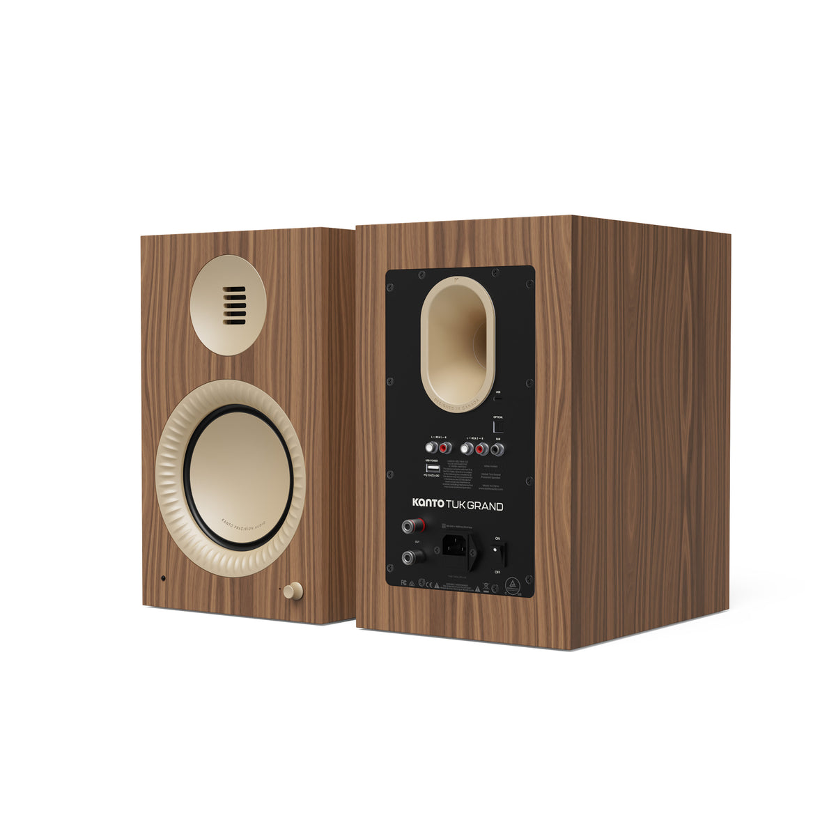 Kanto 320 W Premium Powered Speaker System with Bluetooth® 5.4 - Dual RCA and USB-C Inputs